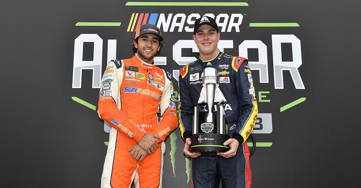 #9: Chase Elliott, Hendrick Motorsports, Chevrolet Camaro SunEnergy1 and #88: Alex Bowman, Hendrick Motorsports, Chevrolet Camaro Axalta