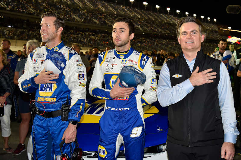 #9: Chase Elliott, Hendrick Motorsports, Chevrolet Camaro NAPA AUTO PARTS, Jeff Gordon, Alan Gustafson