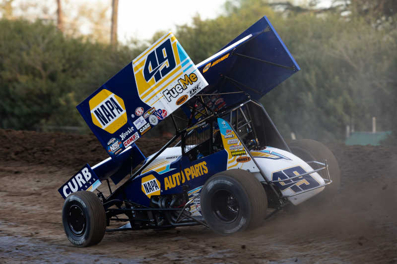 Brad Sweet NAPA AUTO PARTS 49 Merced Speedway California 2022 