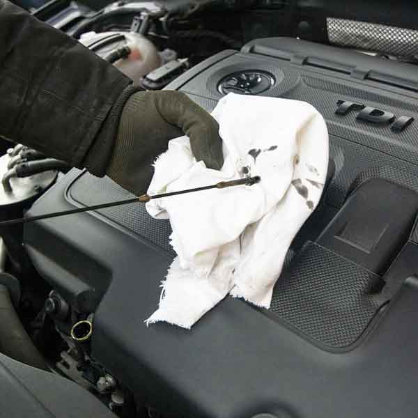 checking engine oil