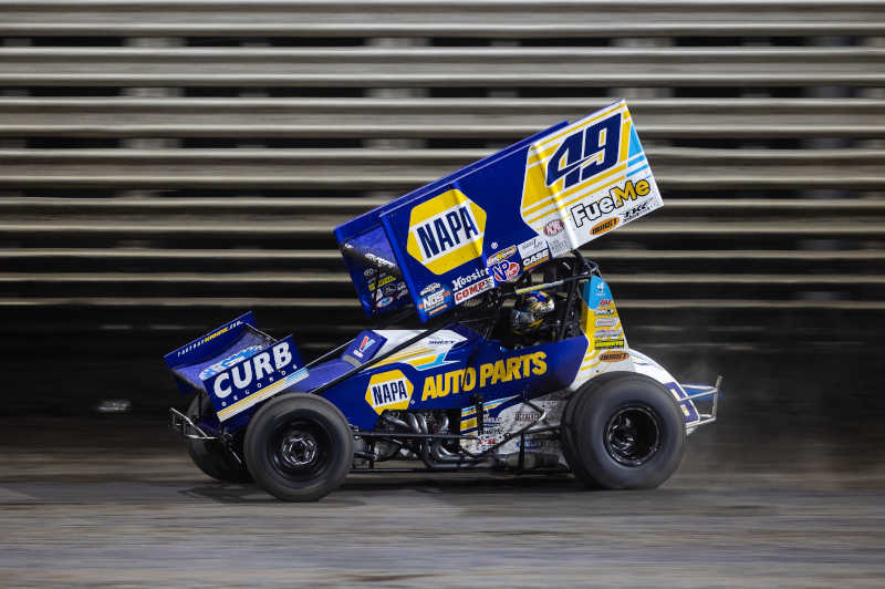 Brad Sweet 49 Knoxville NAPA AUTO PARTS 2022 car side