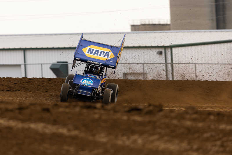 Brad Sweet Bridgeport 2022 NAPA AUTO PARTS 49 Outlaws sprint car