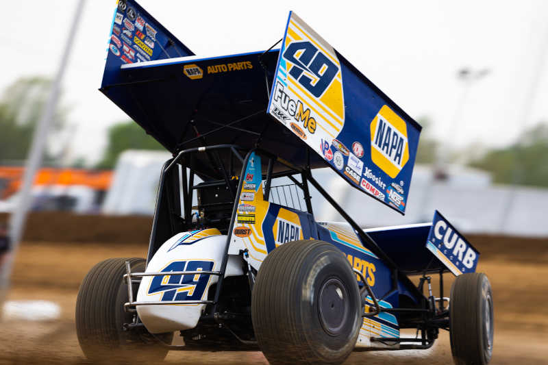 Brad Sweet Bridgeport 2022 NAPA AUTO PARTS 49 Outlaws sprint car