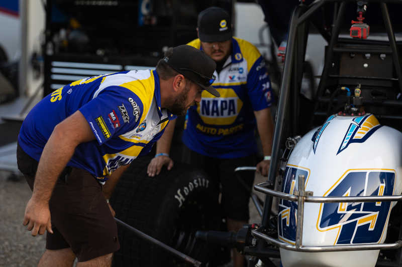 Brad Sweet Bridgeport 2022 NAPA AUTO PARTS 49 Outlaws sprint car