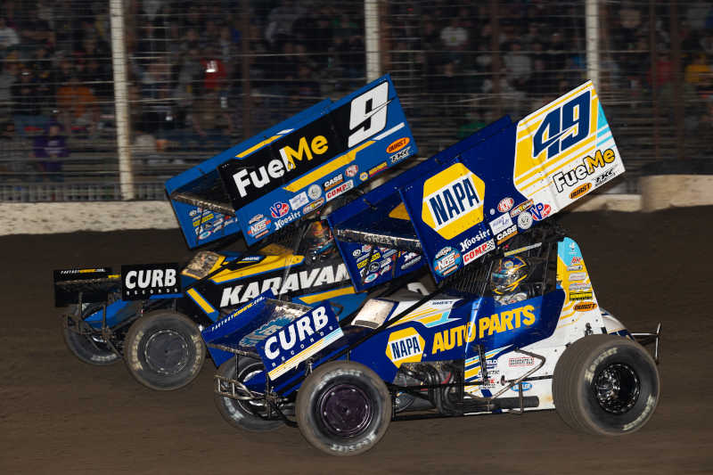 Brad Sweet NAPA AUTO PARTS River Cities Speedway 2022 side by side