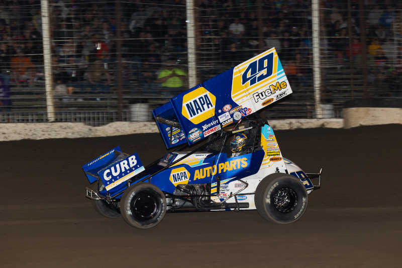 Brad Sweet NAPA AUTO PARTS River Cities Speedway 2022 straightaway
